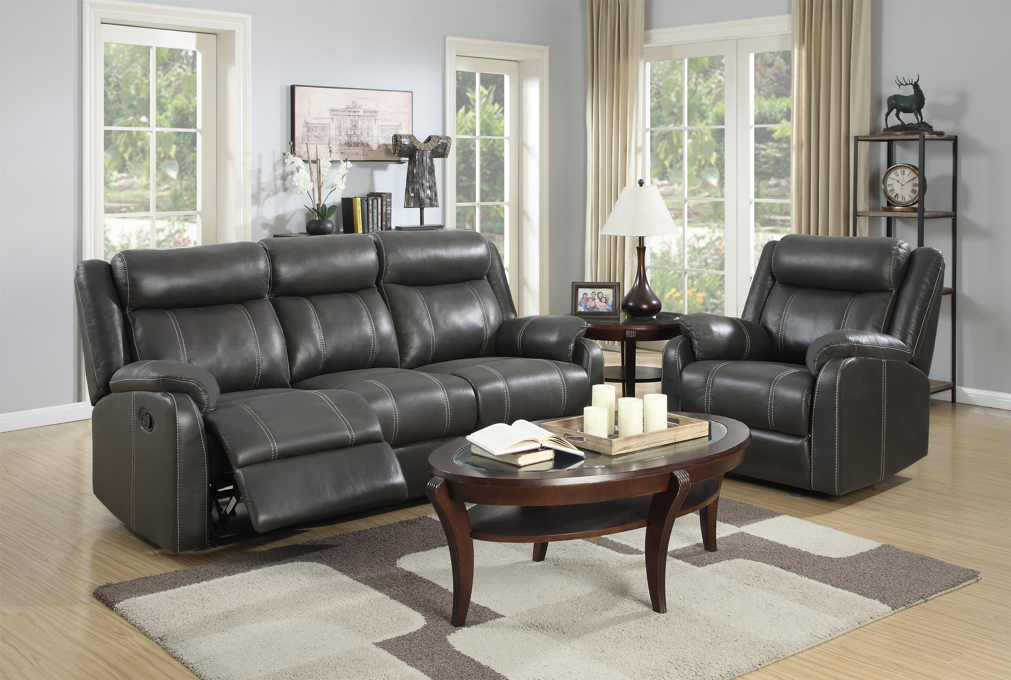 Beautiful Leather Reclining sofa Set